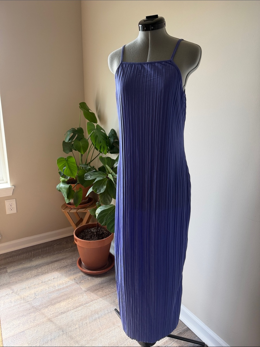 a new day Sleeveless Pleated Maxi Dress in Periwinkle